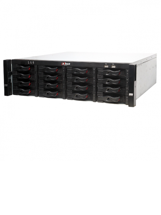 Nvr Dahua 128 Canales Ip 4k / H265/ 2 Hdmii/ 16 Interfaz Sata / Rendimiento 384mbps/ Raid/ Iscsi/ Ivs/ Smart Track