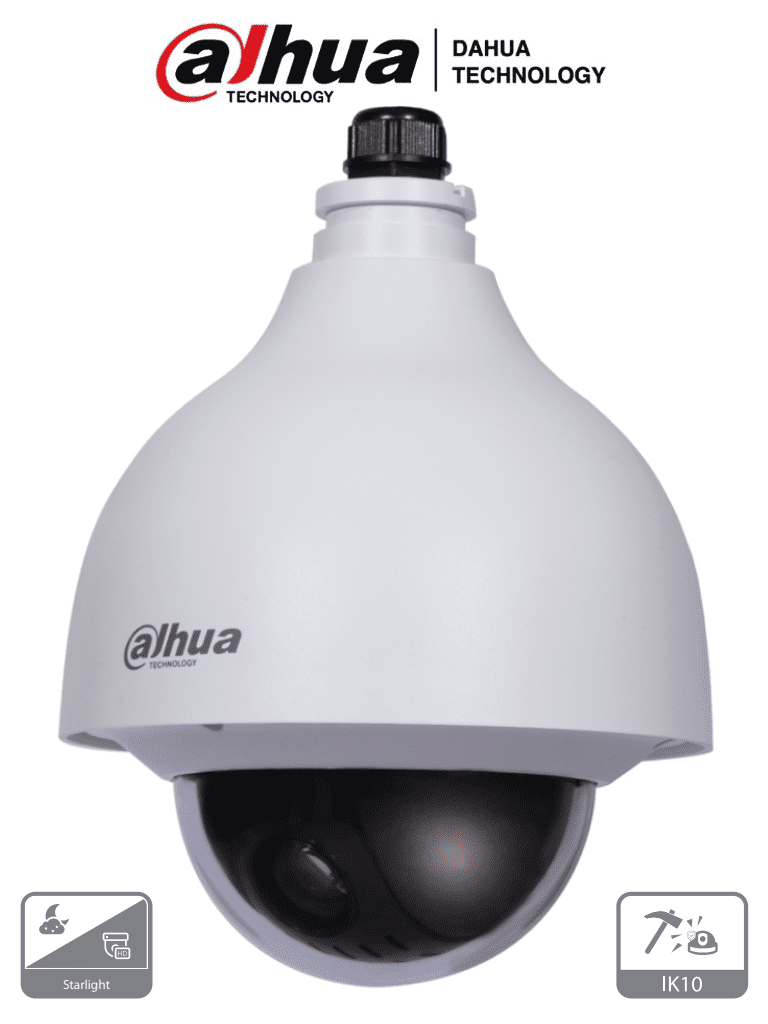 Camara Dahua  Mini Ptz Hdcvi De 2 Megapixeles/ 15x De Zoom Optico/ Wdr Real De 120 Db/ 3d Dnr/ Starlight/ Ip66/ Ik10 / Soporta Tvi/ahd/cvbs