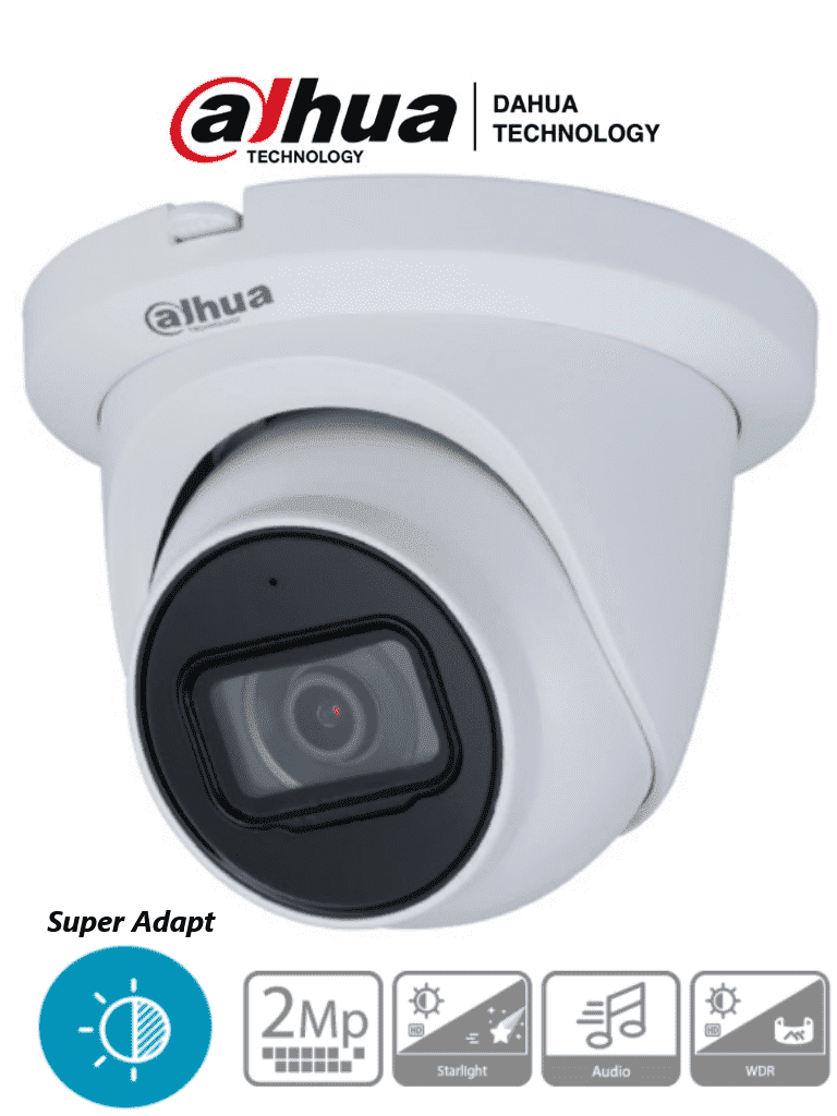 Camara Analoga/ Dahua/ Hac-hdw1231tmq-a/ Domo 2mp Super Adapt/ 2.8mm/ 107 Grados De Apertura/ Microfono Integrado/ Ir De 60 Mts/ Wdr Real De 130 Db/ Ip67/ Metalica/ Cvi/cvbs/ahd/tvi