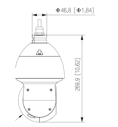 Camara Ptz/ Dahua/ Dh-sd49225db-hc/ Hdcvi Ptz De 2 Mp/ 25x De Zoom Optico/ Starlight/ Wdr Real De 120 Db/ Ir De 100 Mts/ Ip66/ E De Alarma/ 1 Canal De Audio