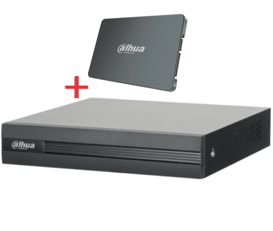 Dvr/ Dahua/ Xvr1b04h-i-ssd/ Dvr De 4 Canales 5 Mp Lite/ Con Disco Ssd De 512gb Especial Para Videovigilancia/ S-xvr Series/ Wizsense/ H.265+/ Con Smd Plus/ Busqueda Inteligente (humanos/vehiculos