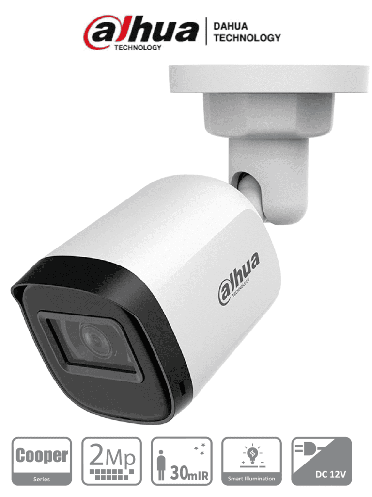Camara Analoga/ Dahua/ Hac-b1a21-u-36/ Bullet De 2 Mp/ 1080p/ Lente 3.6mm/ 80° De Apertura/ Vision Nocturna Ir 30mts/ Ip67/ Compatible Con Cvi/tvi/ahd/cvbs