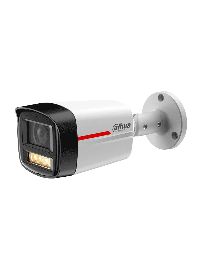 Camara Ip/ Dahua/ Dh-ipc-hfw2249tlp-s-led-0280b-pro/ Bullet De 2mp/ Wizcolor/ Wizsense/smd Plus/ Prot. Perimetral/ Detec. De Movimiento Inteligente/ Lente 2.8mm/luz Calida 50m/ Microfono/msd/poe/ip67