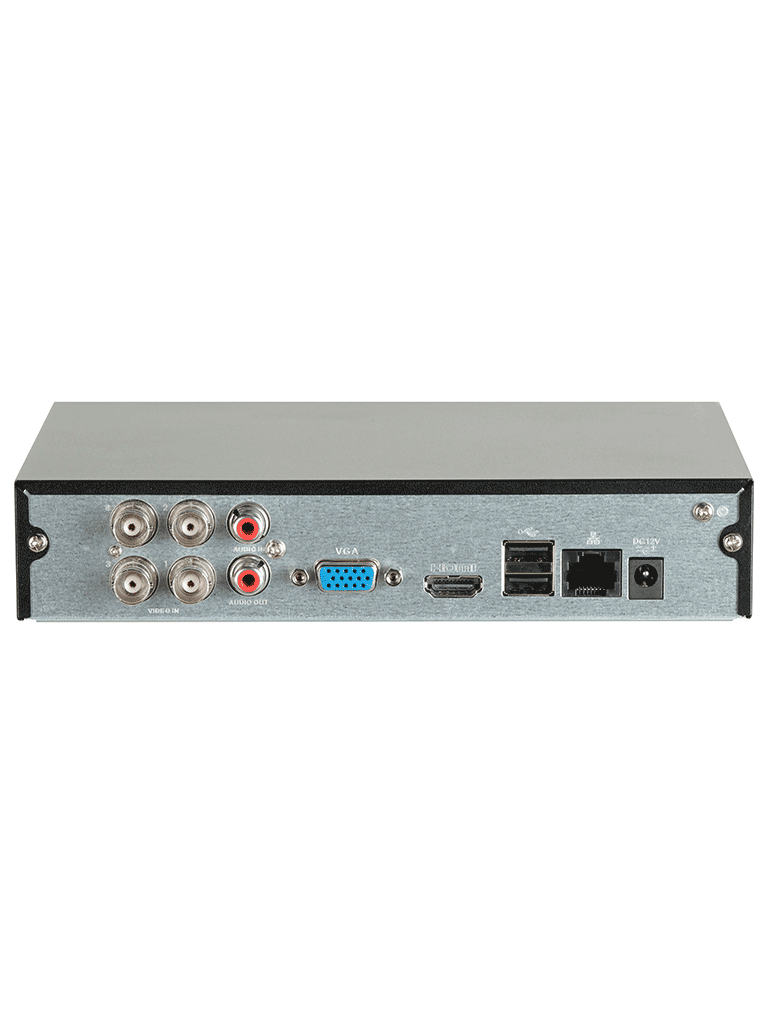 Kit Dvr/dahua/dh-kit/xvr1b04h-i/4-b2a51n-0280b-s2/kit De 4 Canales De 5 Megapixeles/ Dvr Cooper-i Wizsense/ Con Ia/ H.265/ 4 Camaras B2a51 Metalicas/ 4 Canales 1 Ip O Hasta 5 Canales Ip/ 4 Canales