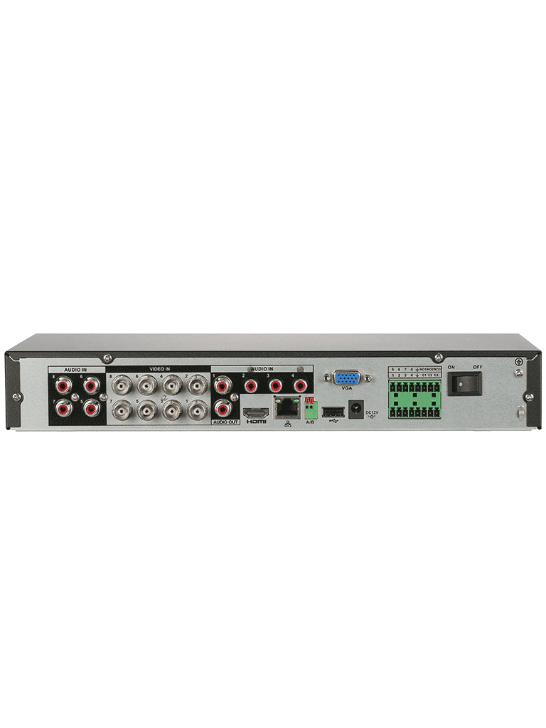 Dvr/ Dahua/ Xvr5108he-4kl-i3/ 8 Canales 4k Con Tecnologia Wizsense Y Compresion H.265+. Admite 8 Canales Hdcvi + 8 Ip, Reconocimiento Facial En 2 Canales, Smd Plus, Proteccion Perimetral, 1 Sata De H