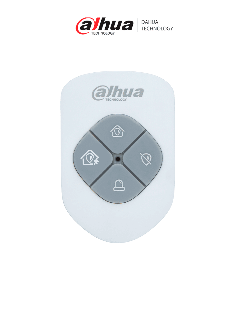 Control Remoto/ Dahua/ Dhi-ara24-w2/ Tipo Llavero De 4 Botones / Armado - Desarmado - En Casa - Emergencia / Funcion De Salto De Frecuencia / Led Indicador De Estado Color Rojo O Verde