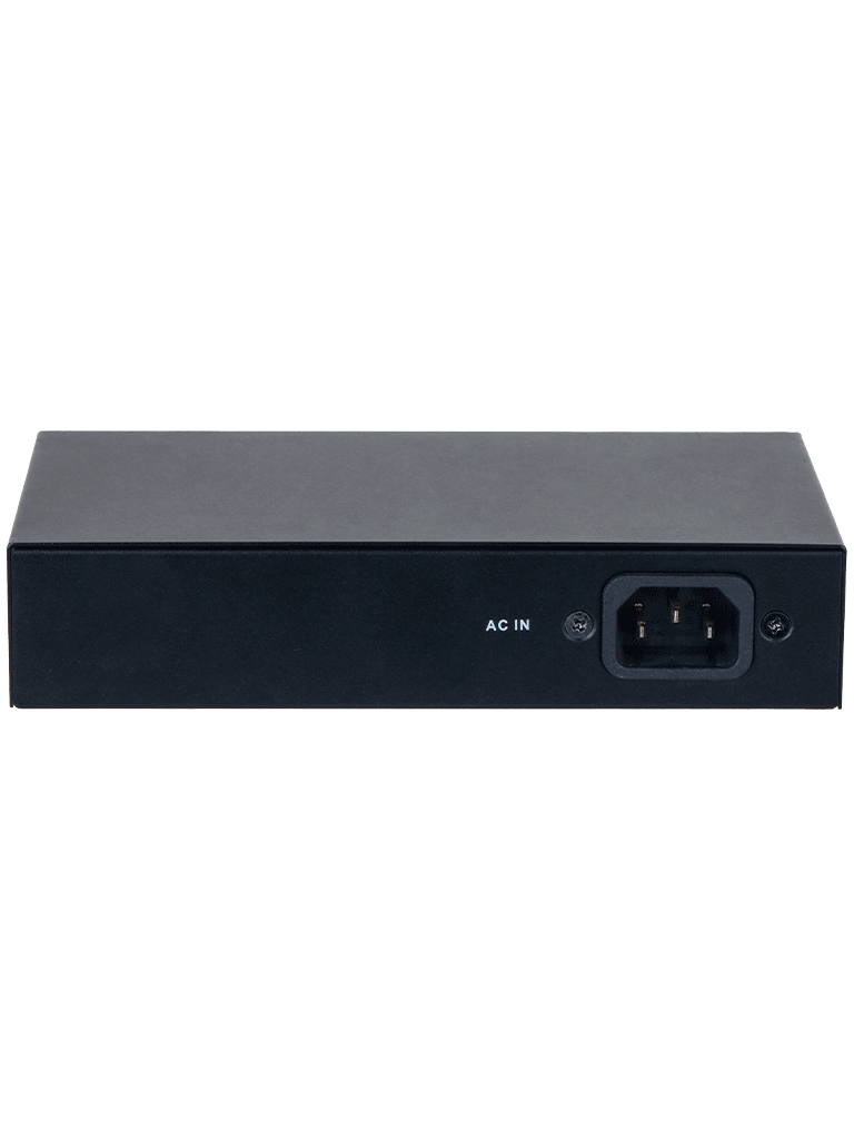 Switch/ Dahua/ Dh-pfs3005-4gt-36 Con 4 Pto Gigabit Poe Y 1 Pto Rj45 10/100/1000 Mbps. Ofrece Proteccion Contra Descargas Electricas, Ideal Para Alimentar Dispositivos Ip. Incluye Fuente De Poder Inte