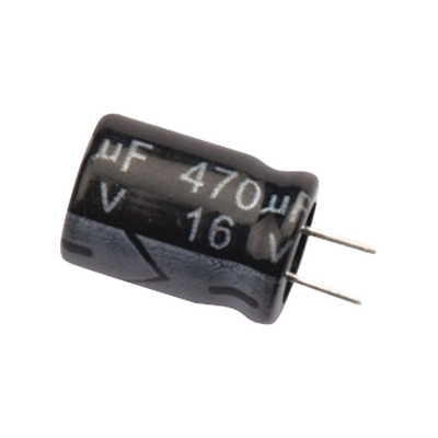 Capacitor Electrolítico De Aluminio, Radial De 470 µfd, 16 Vcc, 105 °c, 8.0 X 11 Mm.