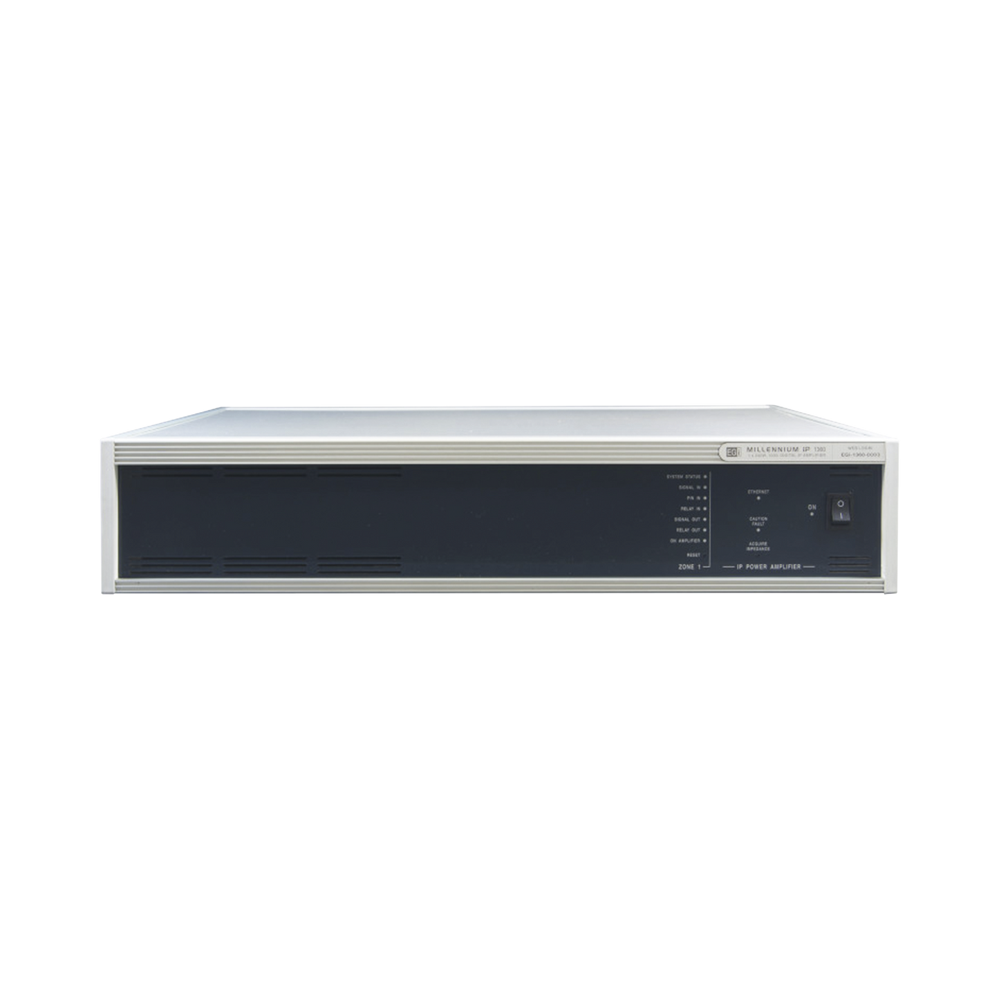 ETAPA DE POTENCIA DIGITAL 1x240W 100V MILLENNIUM IP CON CONECTIVIDAD IP LAN, SUPERVISON, CALIDAD DE SONIDO HQ PARA 1 ZONA, EN FORMATO RACK 2U