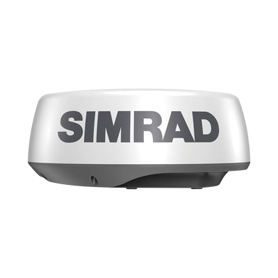Radar Náutico HALO20 / Tecnología de Compresión de Pulsos / Alcance de 24 Millas Náuticas / Antena Domo de 61 cm / Seguimiento MARPA / Modos Puerto, Altamar y Clima / InstantOn™ / Bajo Consumo Energético