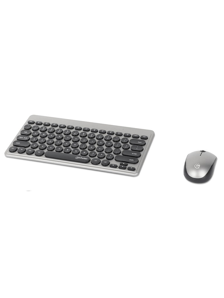 Teclados/manhattan/180795/kit De Mini Teclado Y Mouse Óptico Inalámbricos Mwk4095