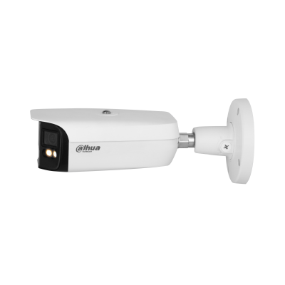 Camara Ip/dahua/ Ipc-pfw5849-a180-e2-aste - Bullet 4k/ 2x4 MegapÍxeles/ Codec H.265/ Full Color/ Led De 40m/angulo De VisiÓn 180°/ Roi/ Wdr/ E And S Audio Y Alarma/ Smd 4.0/ Ip67