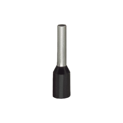 Ferrul Para Calibre 1.5mm2 / 16 Awg / L: 12 L1: 6 D: 4 D1: 3,5 D2: 1,7 / Color: Negro