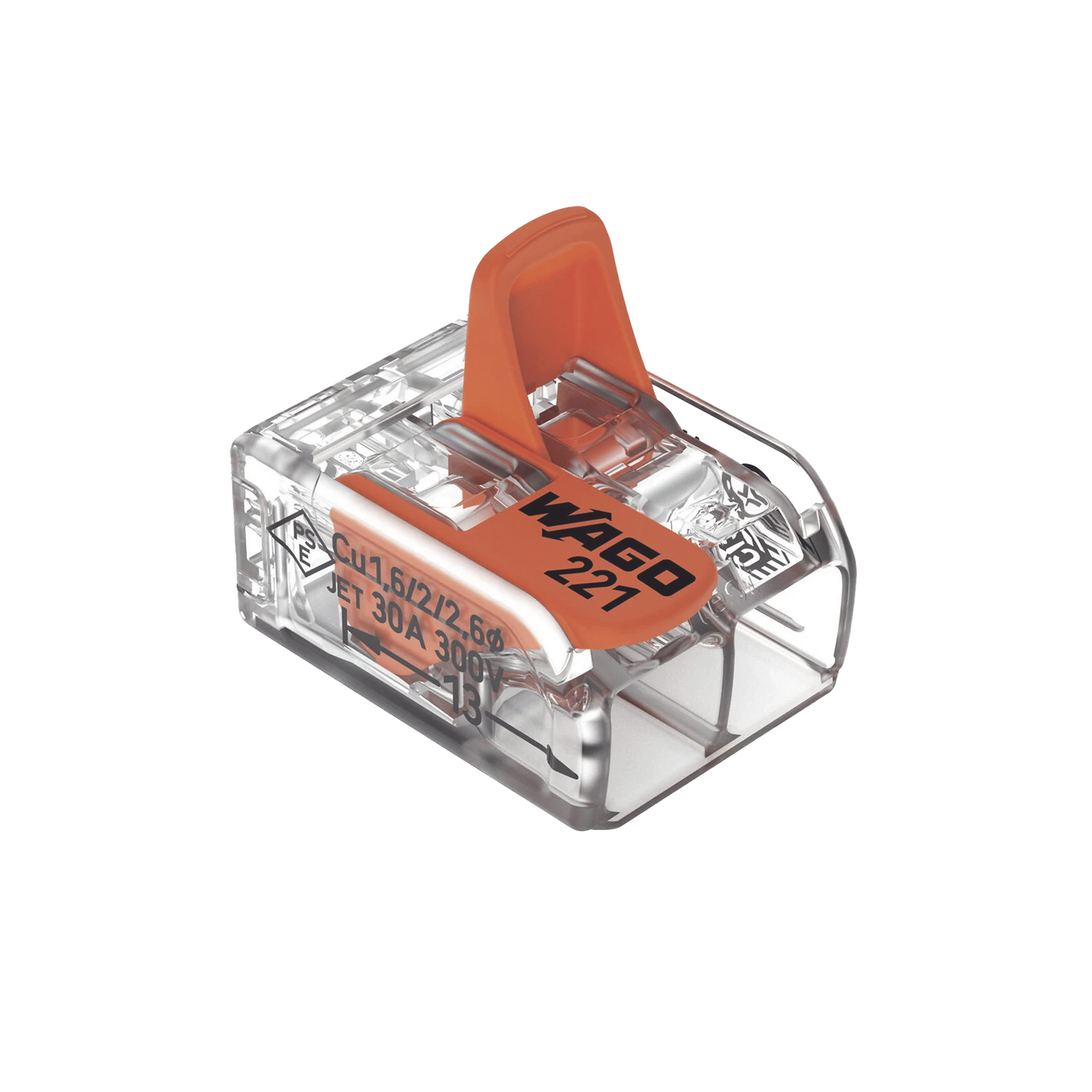 Conector de empalme compacto para todo tipo de conductores transparente 2 conectores CAL 20 a 10
