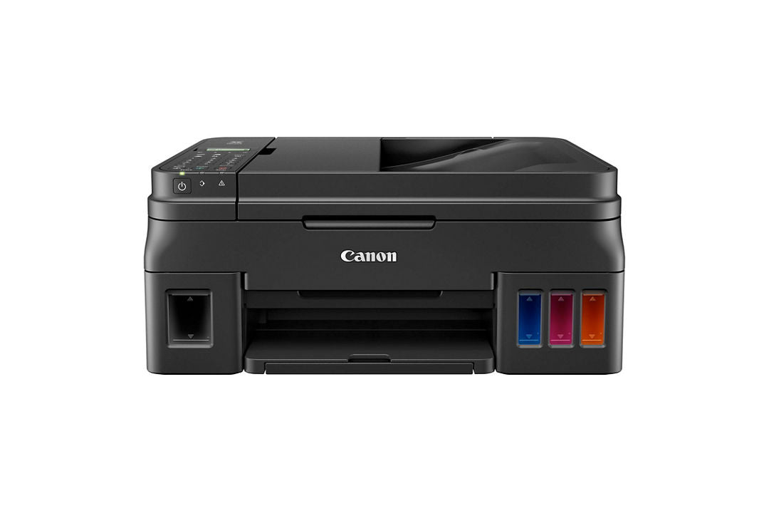 Multifuncional Canon G4110, Tinta Continua, Ipm 8.8 Negro/5.0 Color, Usb, Wifi, Simplex, Cama Plana Carta/ Adf Oficio/8.5x14, Consumibles Gi-190