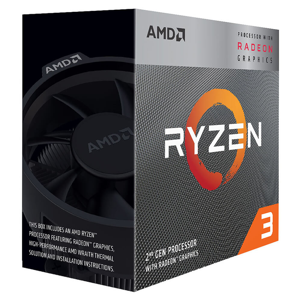 Procesador Amd Ryzen 3 3200g S-am4 2a Gen / 3.6 - 4.0 Ghz / Cache 4mb / 4 Nucleos / Con Graficos Radeon Vega / Con Disipador