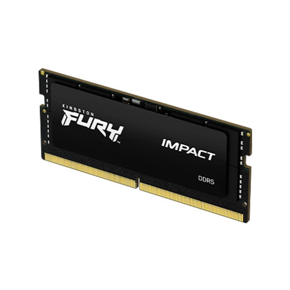 Memoria Ram Kingston Sodimm Ddr5 16gb 5600mt/s Fury Impact Black Cl40 262pin 1.1v C/difusor De Calor P/laptop Kf556s40ib-16