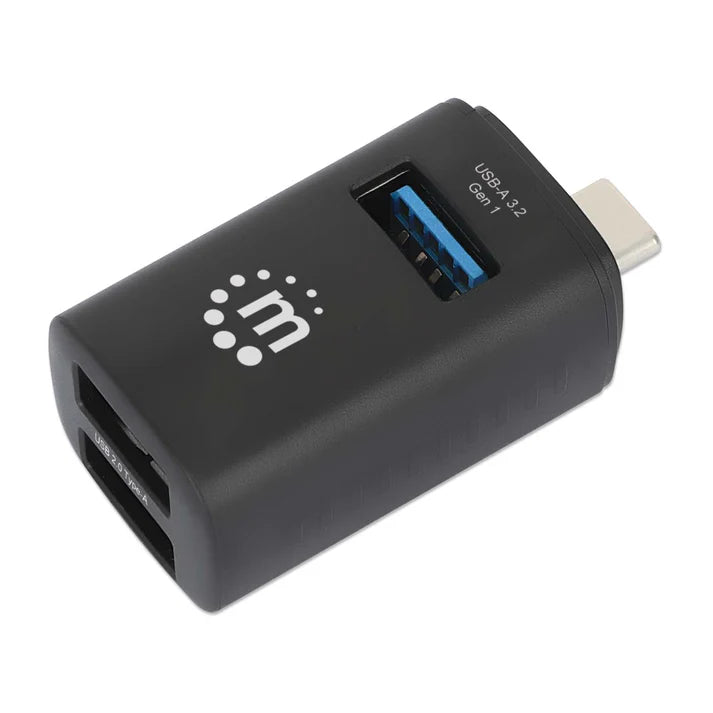 Hub,manhattan,180993, Usb-c 3 Ptos A