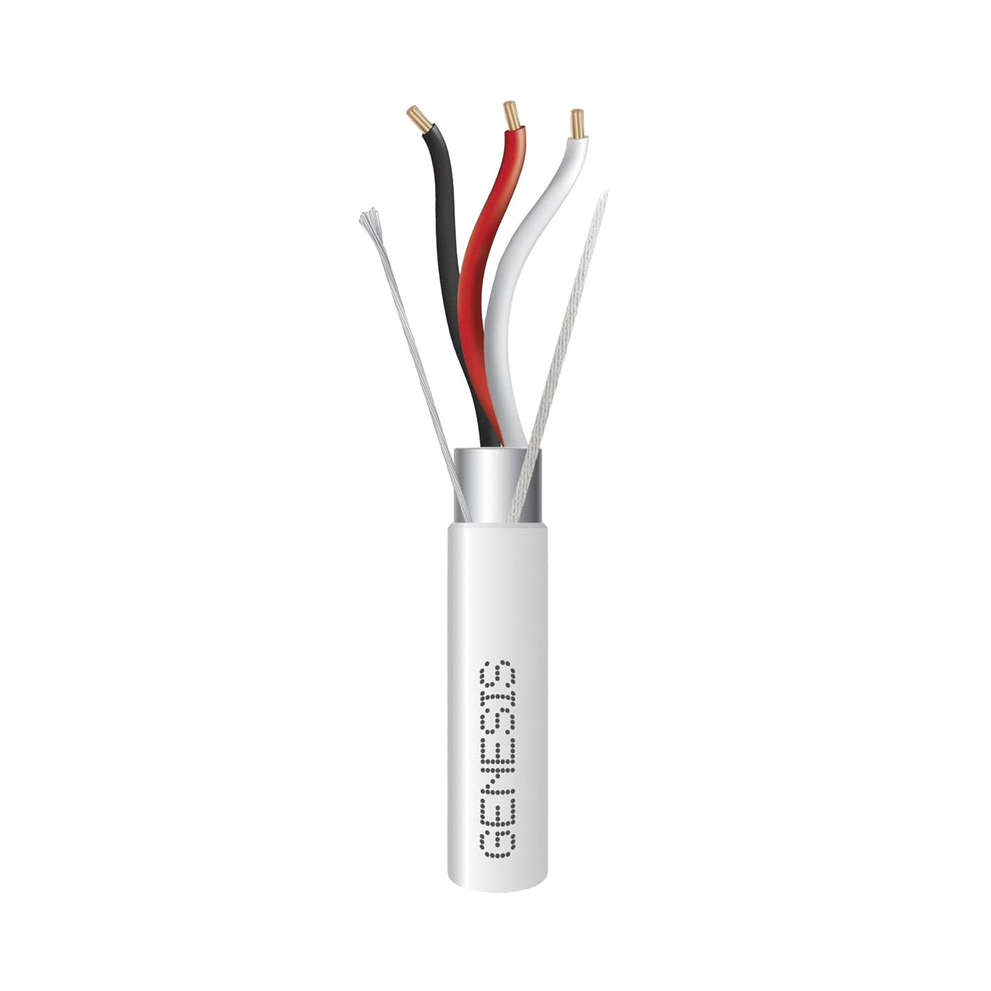 Bobina de 305 Metros de Cable 3 x 18 AWG / Plenum / BLINDADO / Tipo FPLP, CMP, CL3P / Color Natural / Para Aplicaciones en Sistemas de Seguridad, Audio, Control y otras Aplicaciones