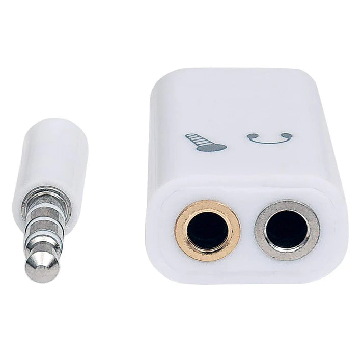 Adaptador Audio,manhattan,354561, 3.5mm 1 M A 2 H, Divide Audio Para Audifono Y Microfono