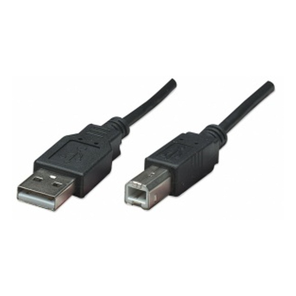 Cable Usb,manhattan,374507, V2.0 A-b 0.5m, Negro