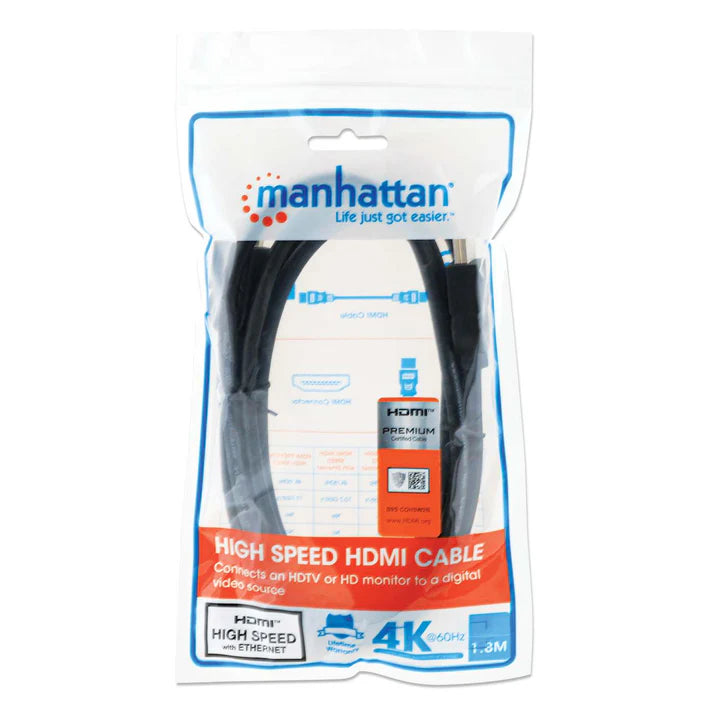Cable Hdmi /manhattan / 355346 / 2.0 Premium M-m  1.8m