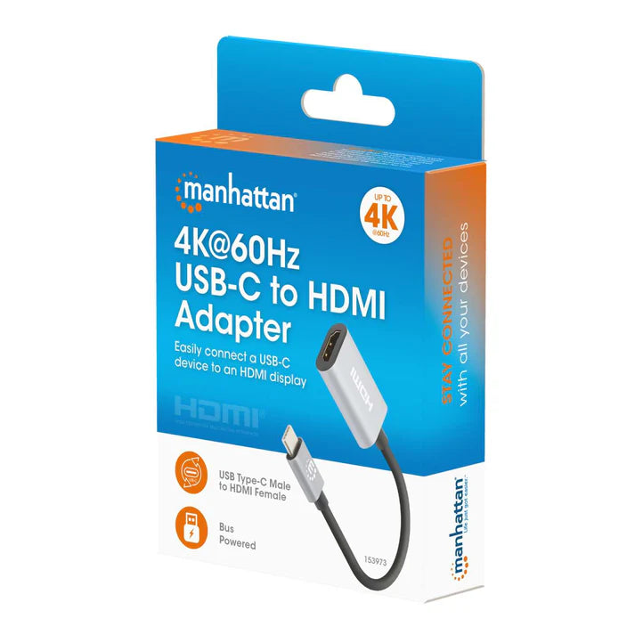 Convertidor Usb,manhattan,153973,-c A Hdmi 4k@60hz