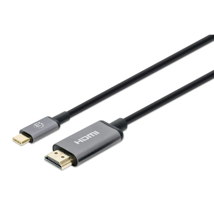 Cable Usb,manhattan,153607,-c A Hdmi M 2.0m 4k@60hz, Negro