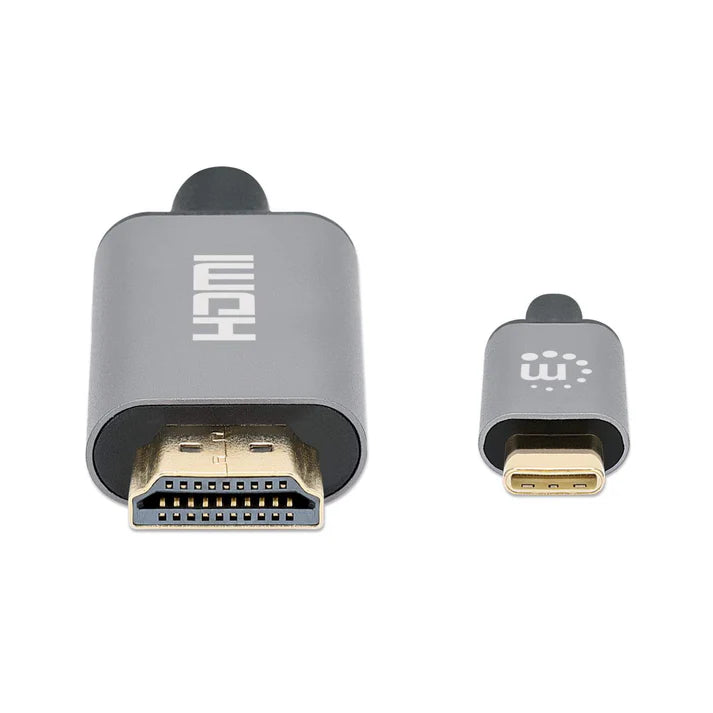Cable Usb,manhattan,153607,-c A Hdmi M 2.0m 4k@60hz, Negro