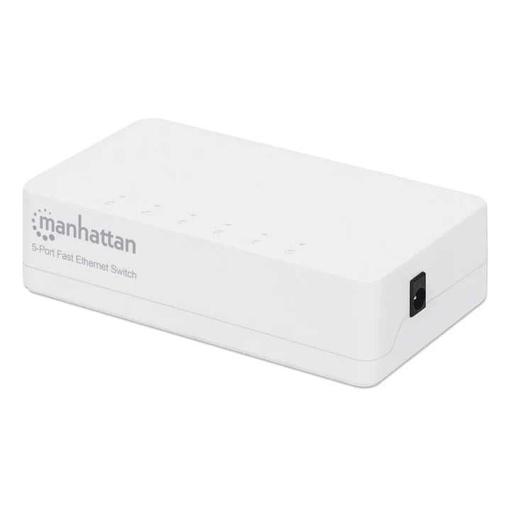 Switch,manhattan,560672, 5 Ptos 10/100 Desktop Blanco Mh