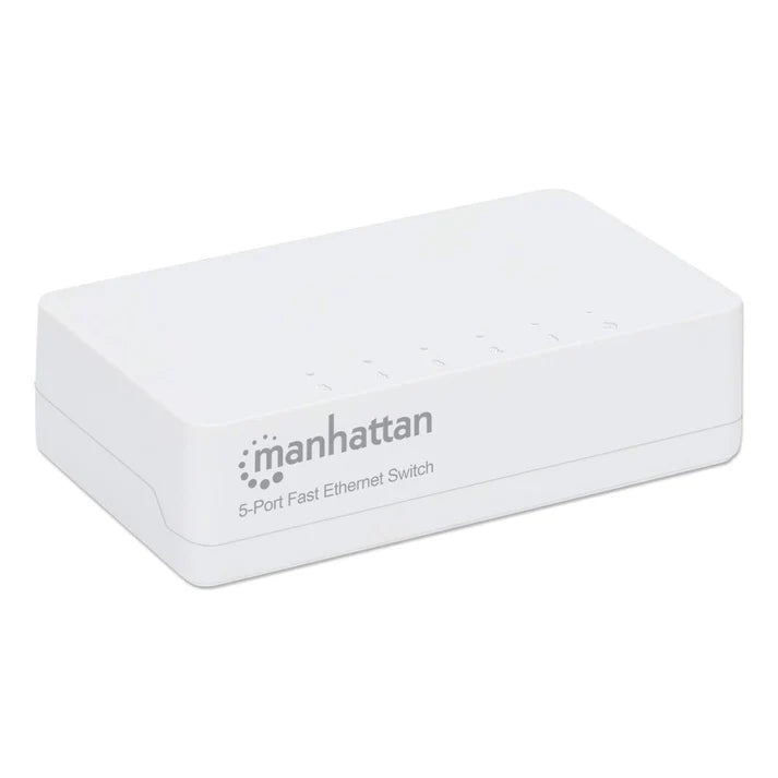 Switch,manhattan,560672, 5 Ptos 10/100 Desktop Blanco Mh