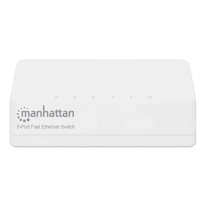 Switch,manhattan,560672, 5 Ptos 10/100 Desktop Blanco Mh