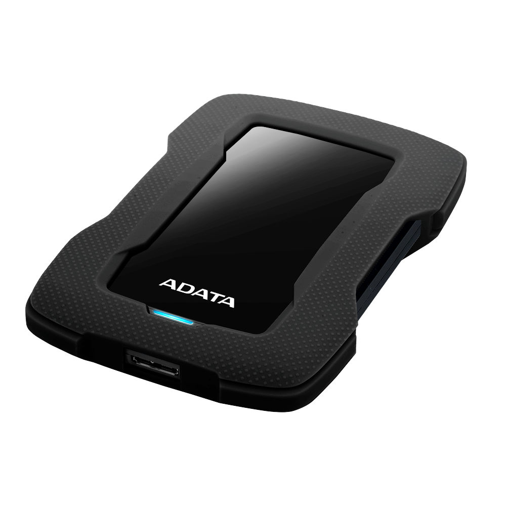 Disco Duro Externo Adata Hd330 2tb Portatil 2.5 Usb 3.2 Windows Mac Linux Contragolpes Slim Color Negro (ahd330-2tu31-cbk)