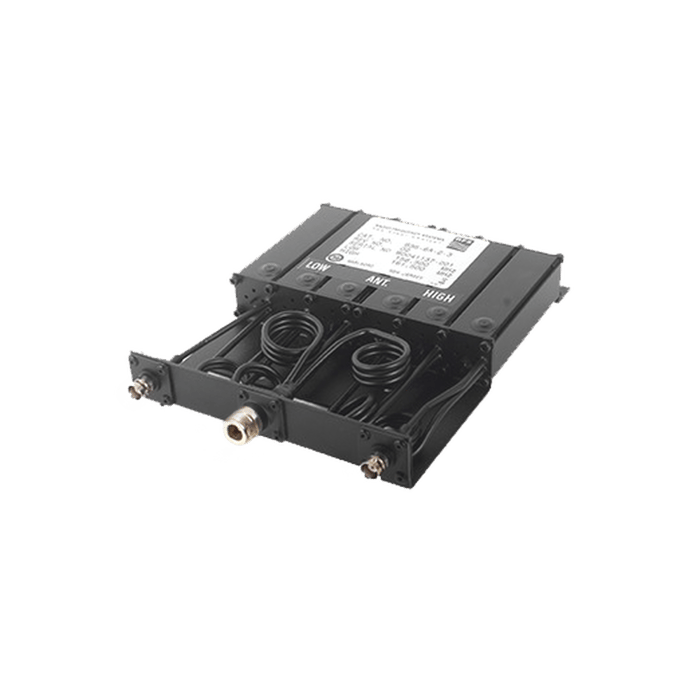 --DESCONTINUADO--Duplexer Compacto de Rechazo de Banda, 164-174 MHz, 6 cavidades, 50 Watt.