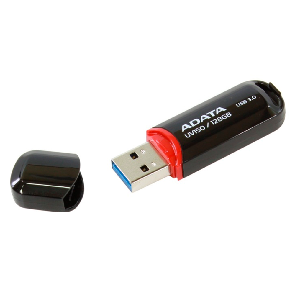 Memoria Adata 128gb Usb 3.2 Uv150 Negro (auv150-128g-rbk)