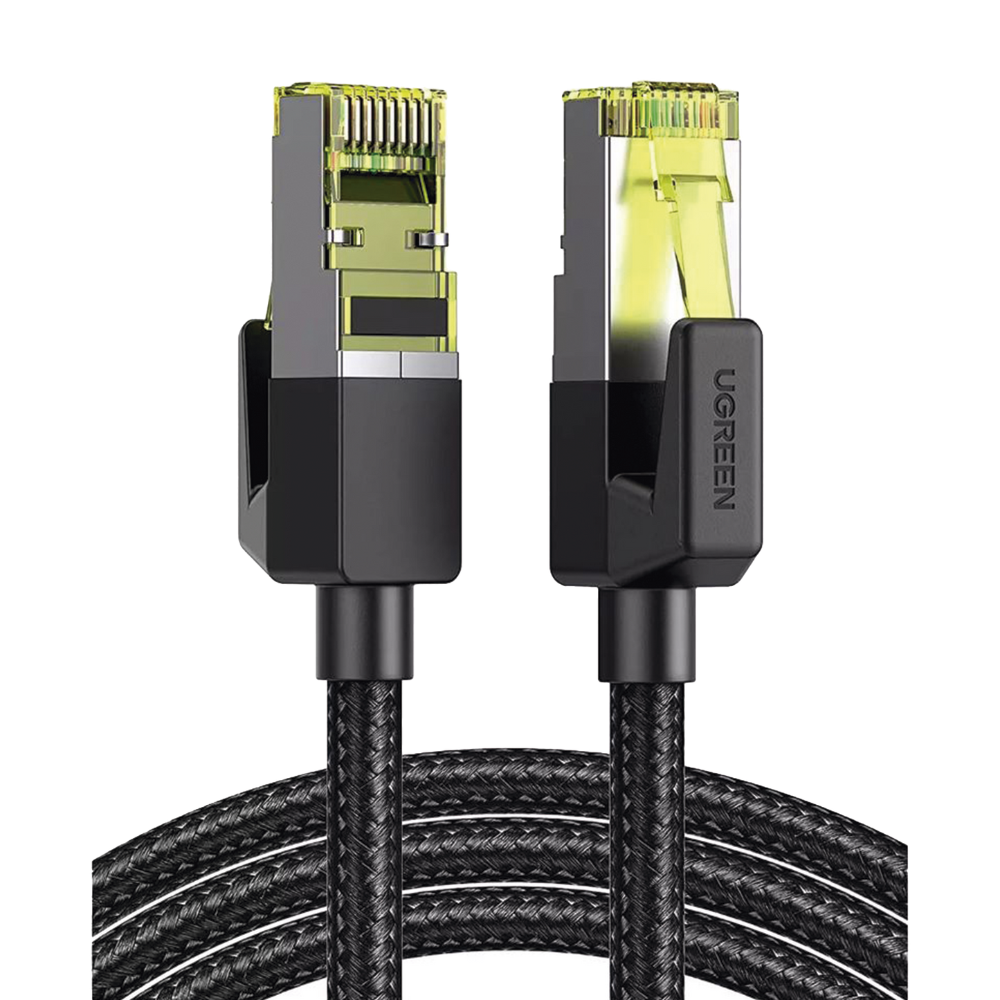 Cable Ethernet Cat7 CLASS???F/FTP Redondo con Malla de Nylon 2 Metros