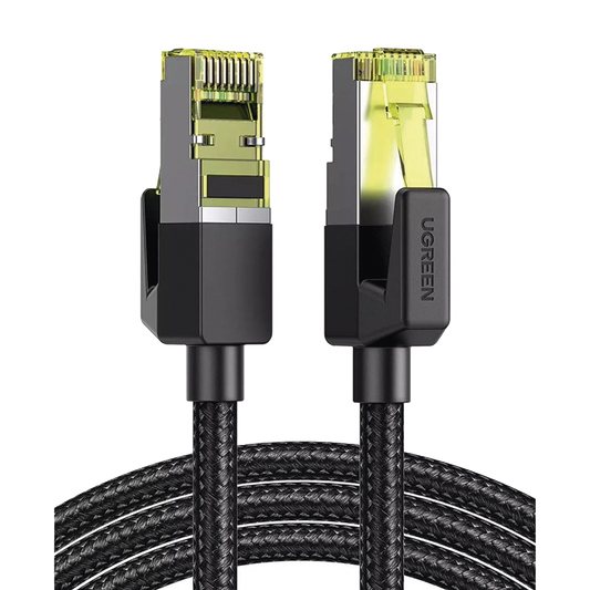 Cable Ethernet Cat7 CLASS???F/FTP Redondo con Malla de Nylon 2 Metros