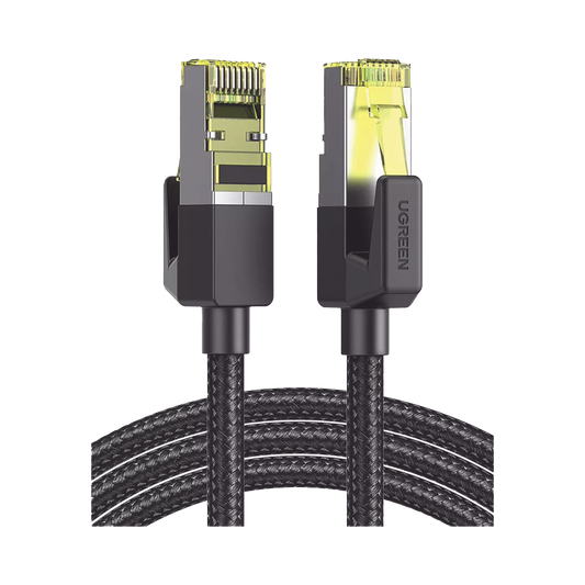 Cable Ethernet Cat7 CLASS???F/FTP Redondo con Malla de Nylon 3 Metros