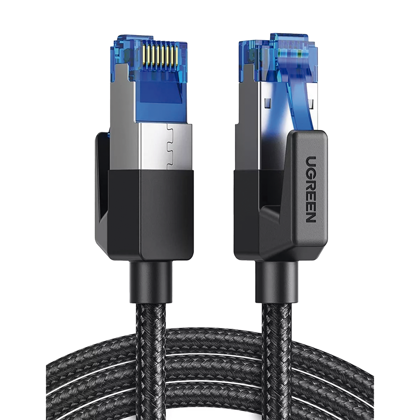 Cable Ethernet Cat8 CLASS???F/FTP Redondo con Malla de Nylon 1 Metro