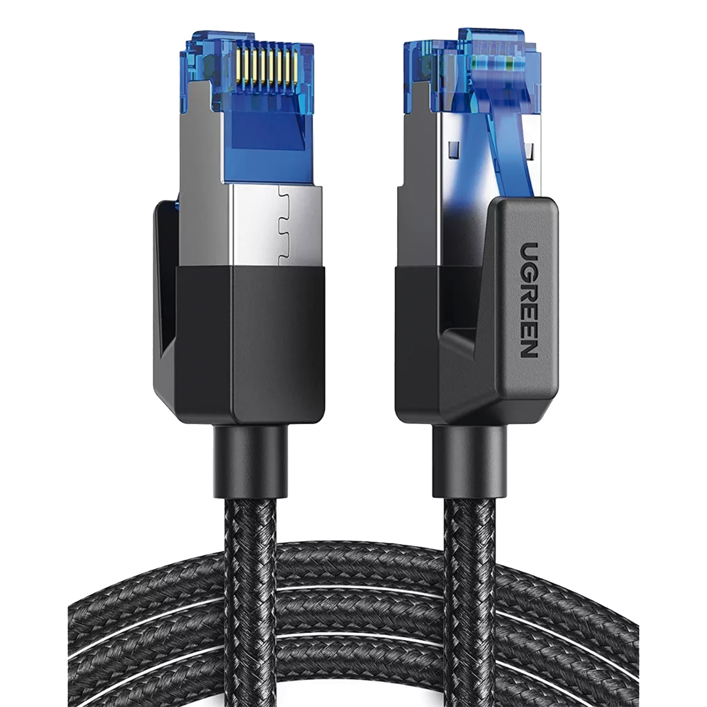 Cable Ethernet Cat8 CLASS???F/FTP Redondo con Malla de Nylon 2 Metros