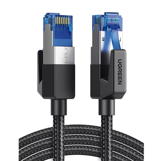 Cable Ethernet Cat8 CLASS???F/FTP Redondo con Malla de Nylon 5 Metros
