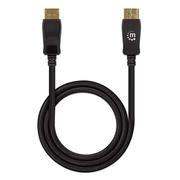 Cable Displayport,manhattan,353625, V1.4 M-m 3.0m Negro 8k60hz