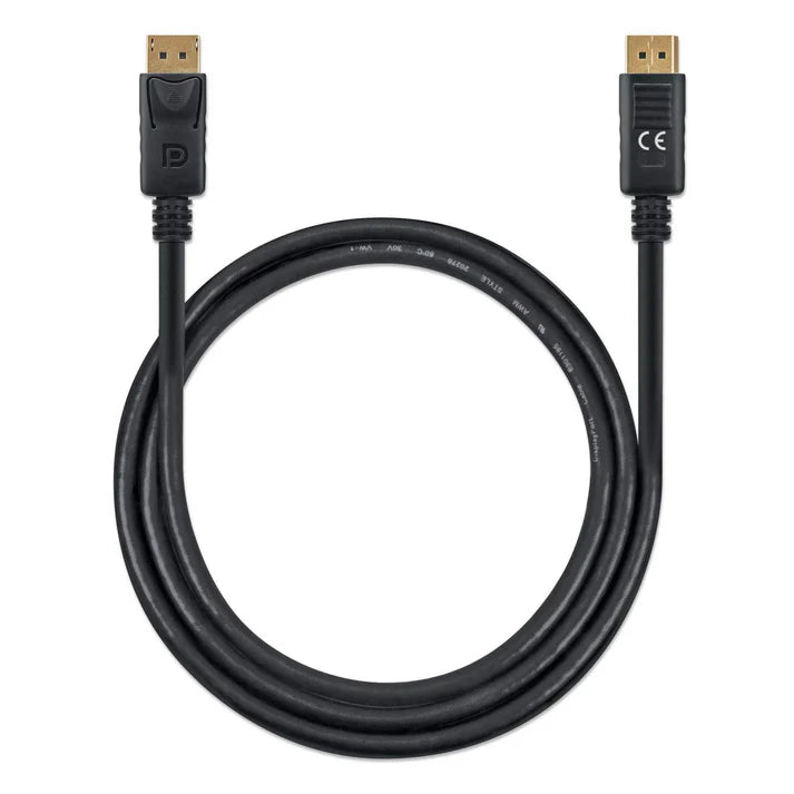 Cable Displayport,manhattan,355568, V1.4 M-m, 1.0m Negro 8k60hz