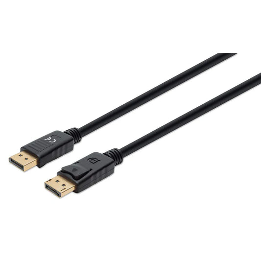 Cable Displayport,manhattan,355582, V1.4 M-m, 3.0m Negro 8k60hz