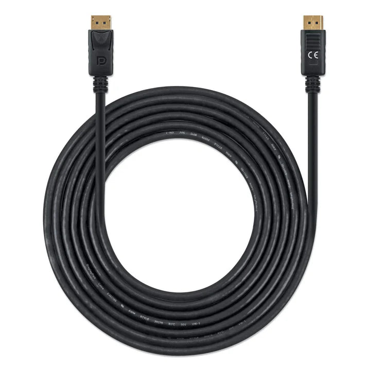 Cable Displayport,manhattan,355582, V1.4 M-m, 3.0m Negro 8k60hz