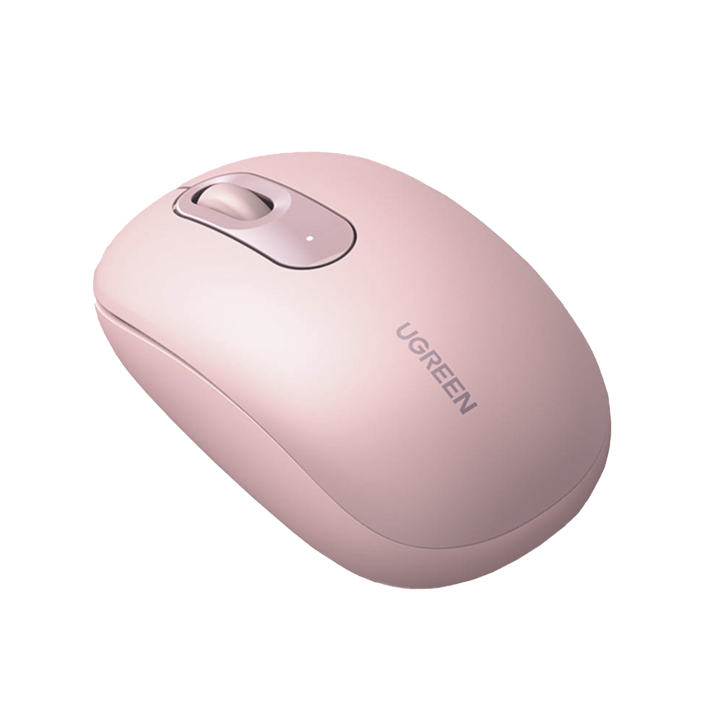 Mouse Inalámbrico 2.4G 800/1200/1600/2400 DPI | Función de 3 botones | Alcance 10m | Silencioso | Ergonómico | Anti-caída y Anti-interferencias | Batería Alcalina AA incluida | Color Dusty Pink.