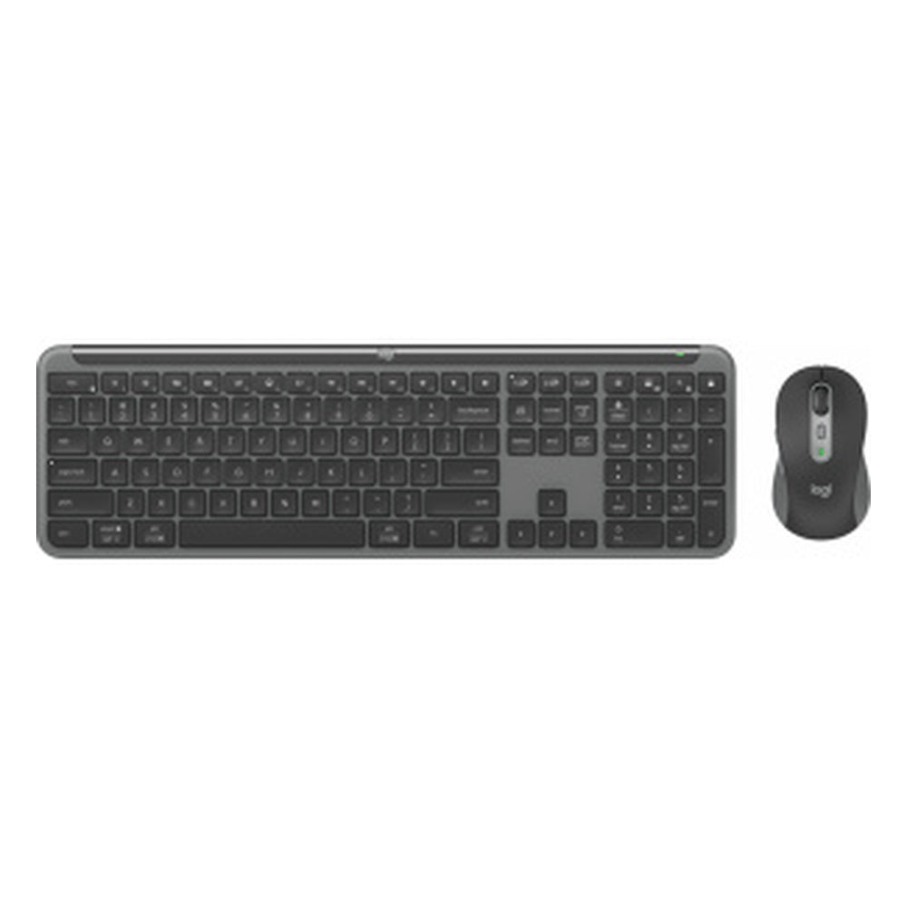 Teclado Y Mouse Logitech Mk950 Signature Slim Inalambrico Receptor Usb Bolt (espaÑol) Grafito