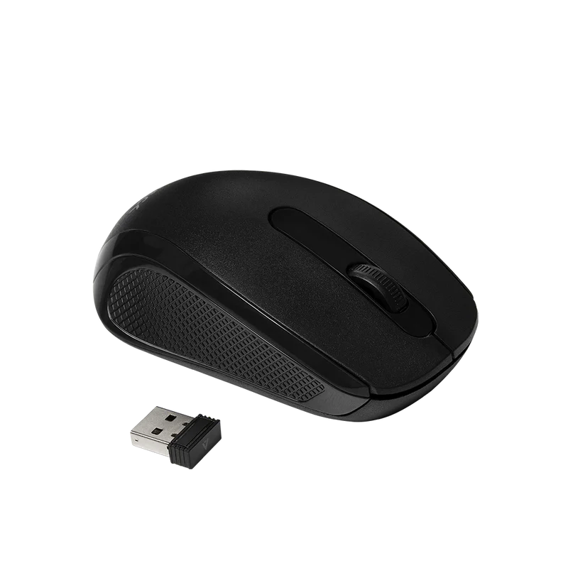 Mouse Acteck Optimize Mi240 / Inalambrico / Receptor Usb / Optico / 1600 Dpi Ajustable / Negro / Ac-928885
