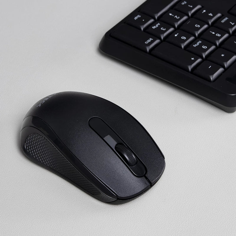 Mouse Acteck Optimize Mi240 / Inalambrico / Receptor Usb / Optico / 1600 Dpi Ajustable / Negro / Ac-928885