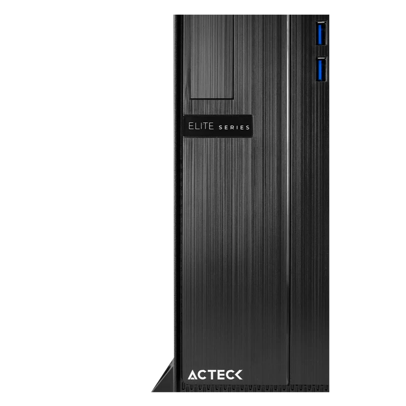 Gabinete Acteck Mini Torre Slim Lubeck Gs660 / Ac-932530 / Fuente 500w / Micro Atx Y Mini Itx / Usb 3.0 / Ventilador Negro / Ac-932530